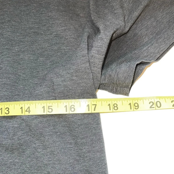 Lululemon Side Tie V-neck Tee Heathered Gray Workout Athleisure 4 Women’s - Picture 11 of 14